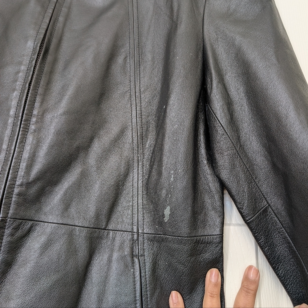 Worthington Black Leather Jacket - Picture 6 of 6